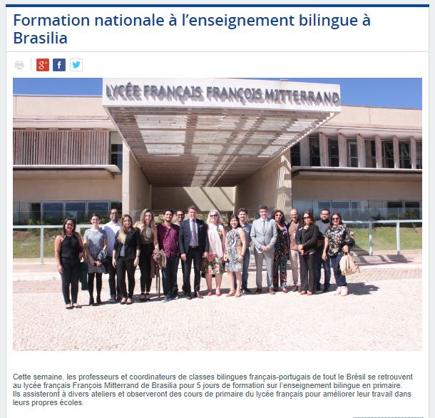 Formation nationale bilingue à Brasilia